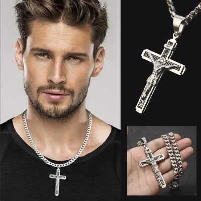 Ogrlica sa privreskom koji prikazuje Isusa | CRUCIFIXCHAIN